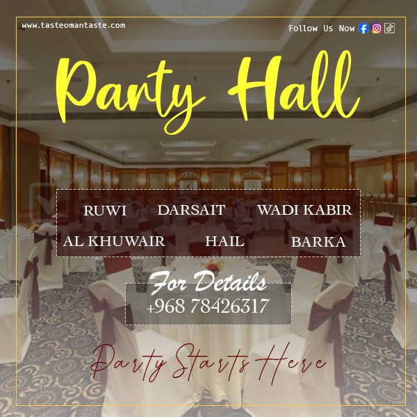 Banquet / Party Halls In Muscat
